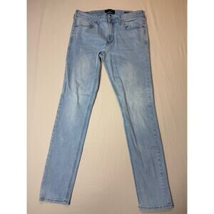 Mens PacSun Skinny Active Stretch Jeans 32x32 Light Wash Denim